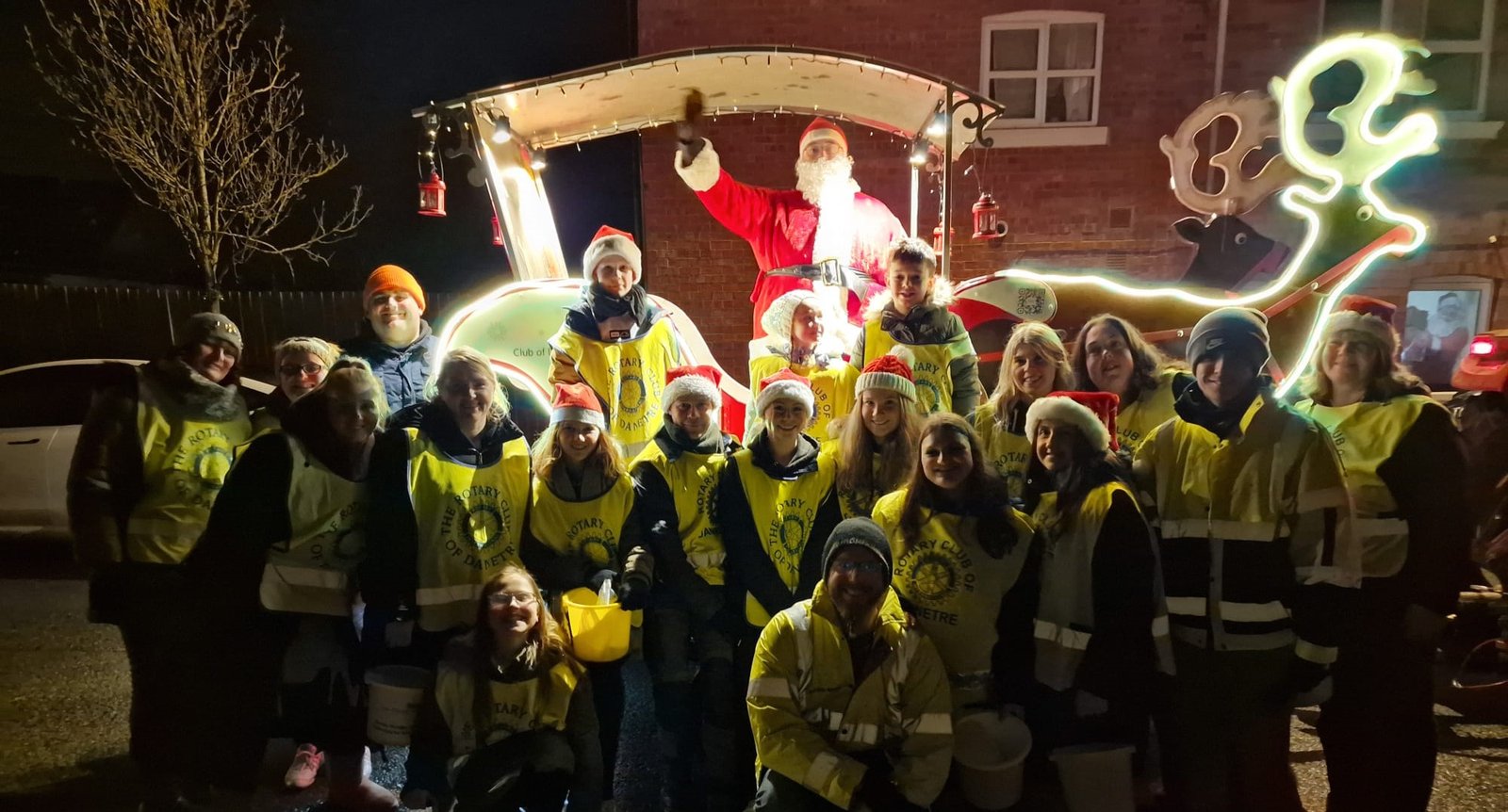 Rhythmic Expressions collecting with santa